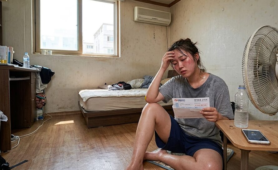 에어컨 전기요금 절약 관리, 마지노선은 450키로와트?! (2026) 전기세걱정하는 여성