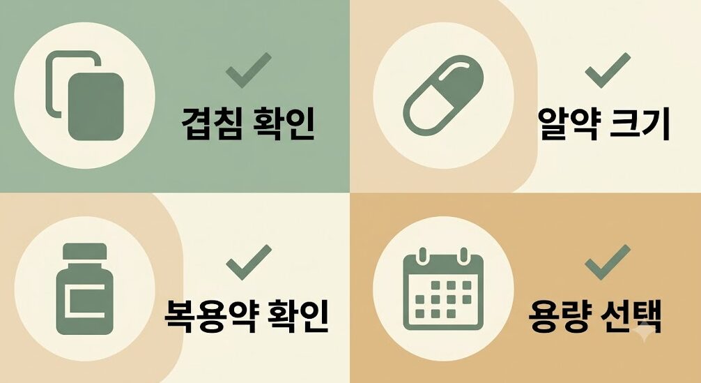 추석 부모님 건강 선물 고르는 체크리스트 인포그래픽